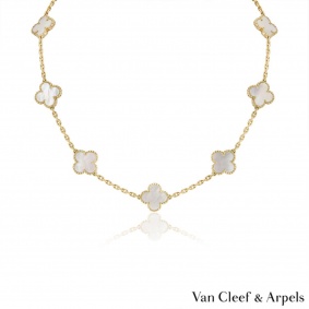 Van Cleef & Arpels Yellow Gold Vintage Alhambra Necklace VCARA42800